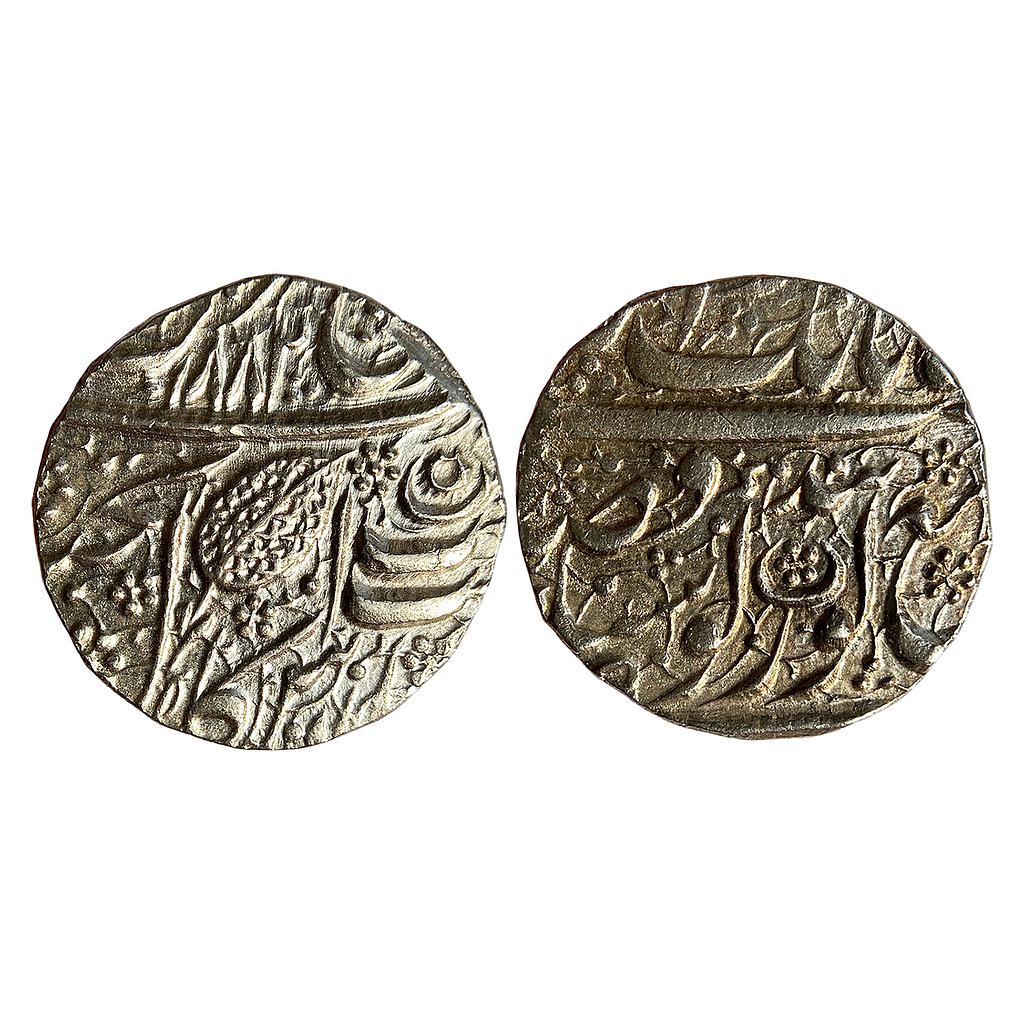 IK Sikh Empire Ranjit Singh VS 1882 Amritsar Mint NanakShahi Couplet Silver Rupee