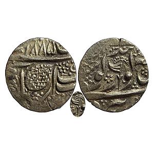 IK Sikh Empire Duleep Singh VS 1885 Amritsar Mint Nanakshahi Couplet Silver Rupee