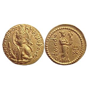 Ancient Kushanas Huvishka Gold Dinara