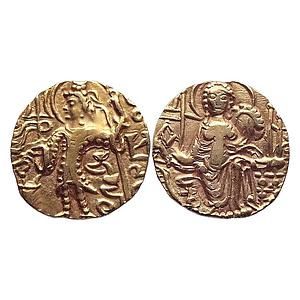 Ancient Post Kushana Series Kipunada Gold Dinara