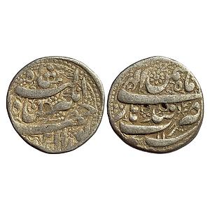 Mughal Jahangir Qandhar Mint Ilahi Month Bahman Aquarius Silver Rupee