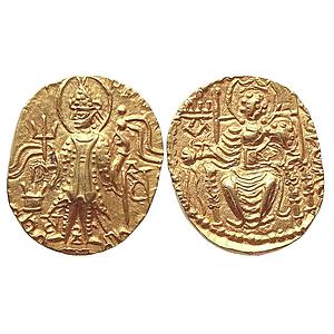 Ancient Kushanas Vasudeva II Gold Dinara
