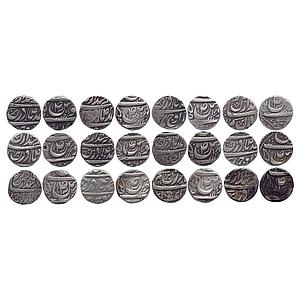 IPS CIS-Patiala Mahinder Singh INO Ahmad Shah Durrani Sahrind Mint Set of 12 Coins Silver 