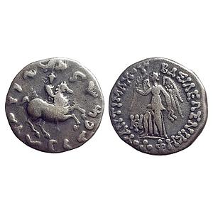 Ancient, Indo-Greeks "Antimachus II" Silver Drachma