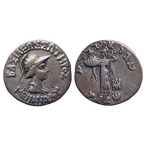 Ancient, Indo-Greeks, "Menander I" Silver Drachm