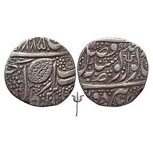 IK Sikh Empire Sher Singh VS 1885/98 Amritsar Mint Nanakshahi Couplet Silver Rupee