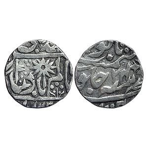 IPS Chhatarpur State Raja Hindupat Singh INO Shah Alam II Chhatarpur Mint Silver Rupee