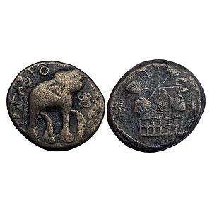 Ancient Satavahanas Kaushakiputra Sirisatakarani Newase-Paithan type Copper Unit