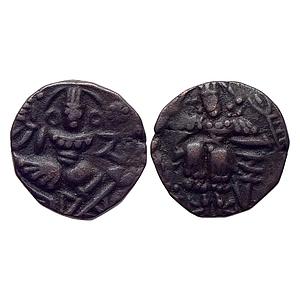 Medieval Hindu Kings of Kashmir Utpala Dynasty Chakra Varman Copper Unit