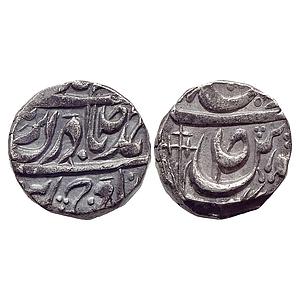 IPS Patiala State Karam Singh INO Ahmed Shah Durrani Sahrind Mint Silver Rupee