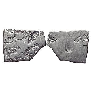 Ancient Punch Marked Coinage from lower Middle Ganga Valley Magadha Empire Series III Silv