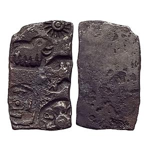 Ancient Punch Marked Coinage of the lower Ganga Valley Nanda Empire Silver Karshapana