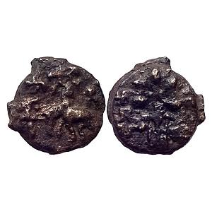 Ancient Kaushambi Vatsa Region Elephant Type Cast Copper Unit
