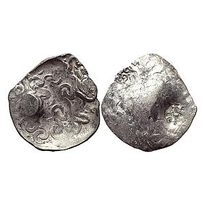 Ancient Punch Marked Coinage Whorl coin type of the Northern Upper Ganga region Normally a