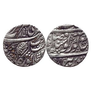 IK Sikh Empire Sikhs Misls Gulab Singh VS 1851 Amritsar Mint Nanakshahi Couplet Silver Rup