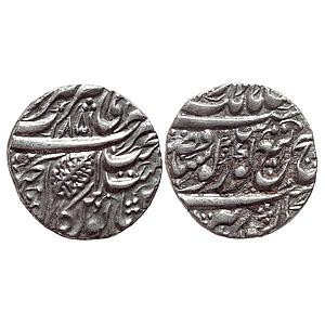 IK Sikh Empire Sikhs Misls Gulab Singh VS 1851 Amritsar Mint Nanakshahi Couplet Silver Rup
