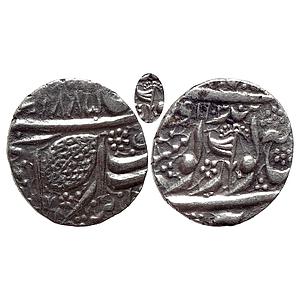 IK Sikh Empire Duleep Singh VS 1885 Amritsar Mint Nanakshahi Couplet Silver Rupee