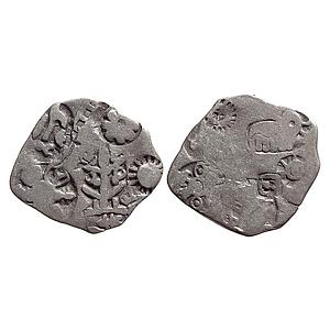 Ancient Punch Marked Coinage from lower Middle Ganga Valley Magadha Empire Series III Silv