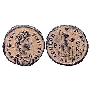 Ancient World Foreign Rome Theodosius I Copper Unit