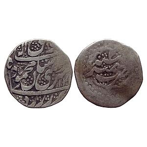 IK Durrani Mahmud Shah Kashmir Mint Silver Rupee