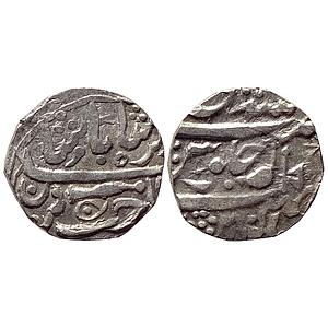 IPS Gwalior State INO Shah Alam II Jean Baptiste Filose Isagarh Mint Silver Rupee