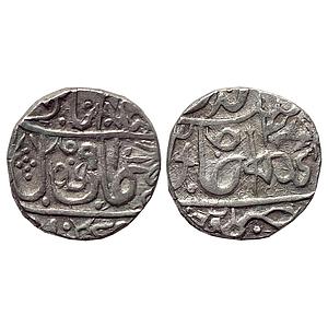 IPS Gwalior State INO Shah Alam II Jean Baptiste Filose Shadhora or Sabalgarh Mint Silver 