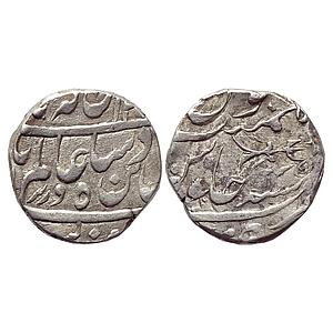 IPS Bhopal State Nawab Wazir Mohammad Khan INO Shah Alam II Bari Mint Silver Rupee