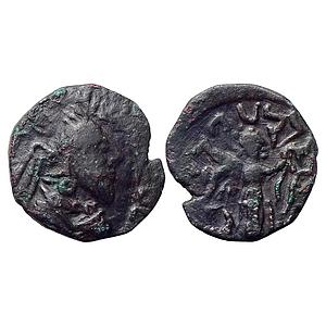 Ancient Arachosia region Indo-Parthians Gondophares I Reduced Bronze Tetradrachm