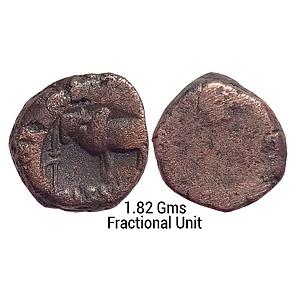 Ancient Ayodhya Region Copper Fractional Unit
