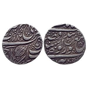 IK Sikh Empire Ranjit Singh VS 1882 Amritsar Mint NanakShahi Couplet Silver Rupee