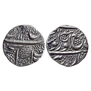 IK Sikh Empire Ranjit Singh VS 1884/1885 Amritsar Mint Nanakshahi Couplet Silver Rupee