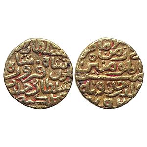 Delhi Sultan Muhammad bin Firuz No Mint Gold Tanka