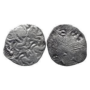 Ancient Punch Marked Coinage Whorl type coin of the Northern Upper Ganga Region Normally a