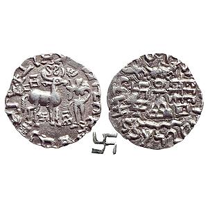 Ancient Kunindas Tribal Republic Amoghabhuti Silver Drachm
