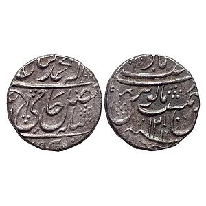IK Rohilkhand INO Shah Alam II Najibabad Mint Silver Rupee