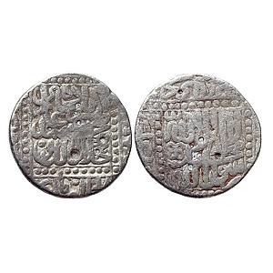Mughal Akbar Dar ul-Khilafat Malpur Mint Silver Rupee