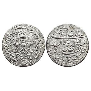 IPS Awadh State Wajid Ali Shah Mulk Awadh Bait-us-Sultanat Lakhnau Mint Silver Rupee