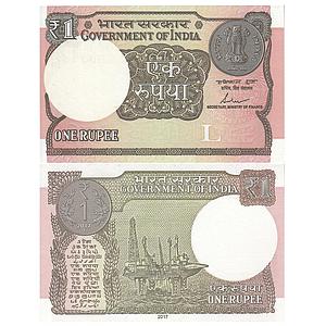 1 Rupee Note Shaktikanta Das 2017 Error Missing Number Rare