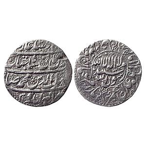 Mughal Shah Jahan Akbarabad Mint Silver Rupee