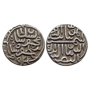 Gujarat Sultan Shams al-Din Muzaffar II Mustafabad Mint Silver Tanka