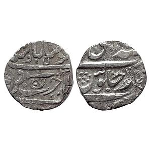 IPS Gwalior State Daulat Rao INO Muhammad Akbar II Jean Baptiste Filose Isagarh Mint Silve