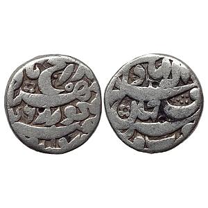 Mughal Akbar Rebellion Issue of Jahangir Allahabad Mint Bagharb -O- Sharq Couplet Silver R
