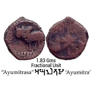 Ancient Ayodhya Region Ayumitra Copper Fractional Unit