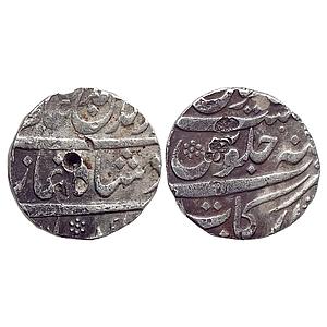 IPS Arcot State Nawabs of Arcot INO Shah Alam II Uncertain Arkat Mint Silver Rupee