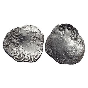 Ancient Punch Marked Coinage Whorl type coin of the Northern Upper Ganga Region Normally a