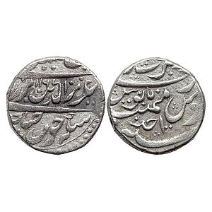 IPS Jodhpur State INO Alamgir II Dar ul-Barkat Nagor Mint Silver Rupee