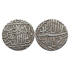 Mughal Akbar Akbarpur Tanda Mint Silver Rupee