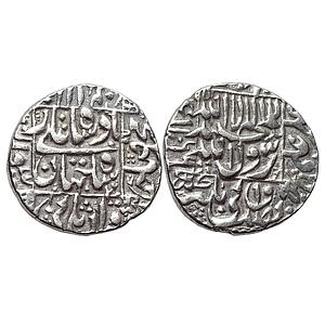 Mughal Shah Jahan Surat Mint Silver Rupee