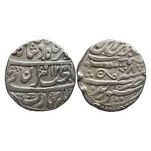 IPS Gwalior State Daulat Rao INO Muhammad Akbar II Sheopur Mint Silver Rupee