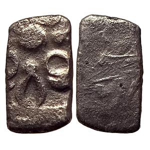 Ancient Punch Marked Coinage Avanti Mahajanapada Central India Silver Unit